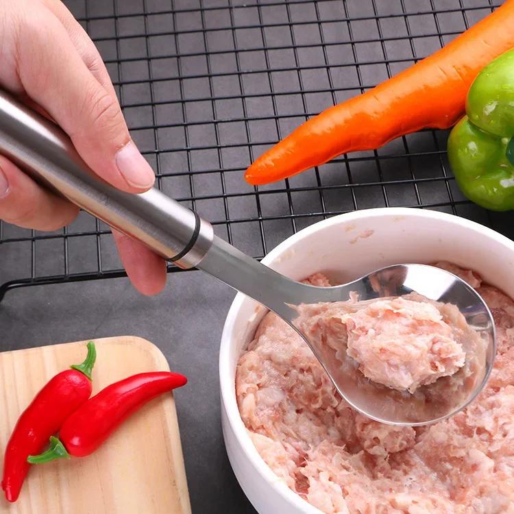 Meatball Maker Spoon Stainless Steel Non-Stick Creative Meatball Maker Cooking Tools Kitchen Gadgets Kitchen Accesso